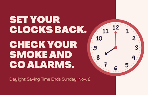Daylight Saving Time Ends – Nov. 2 Daylight Saving Time Ends – Nov. 2
